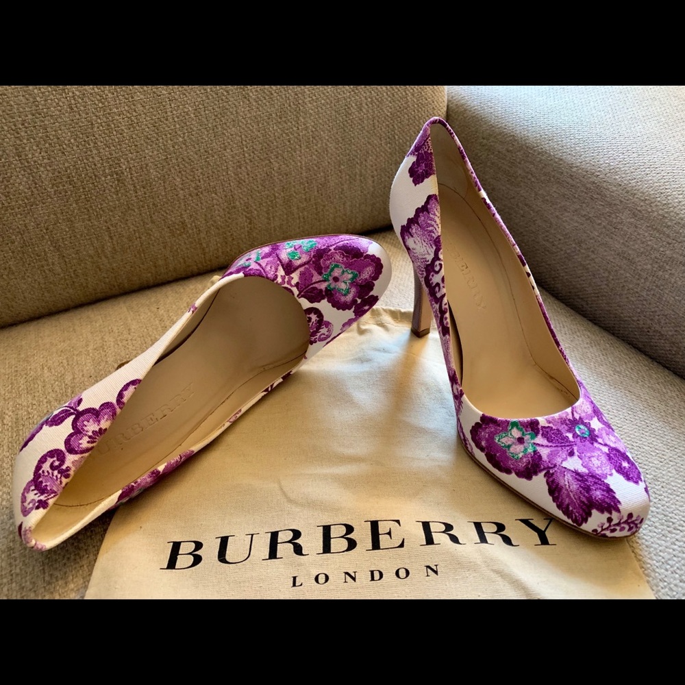 Burberry floral print high heels